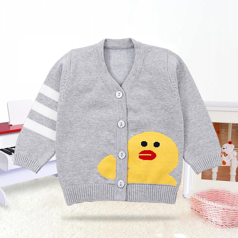 Áo khoác len cài cúc - Loại dày, mềm mịn cho bé 5-15kg