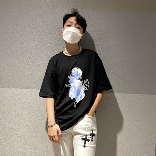 Áo LEVENTS Chubby Ghost Hình Con Ma, Lvs Tee Thun Tay Lỡ Form Rộng Nam Nữ Full Tag Unisex Black White SATO SHOP STORE