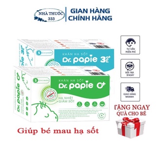 Khăn Lau Hạ Sốt Dr Papie 25 Tờ