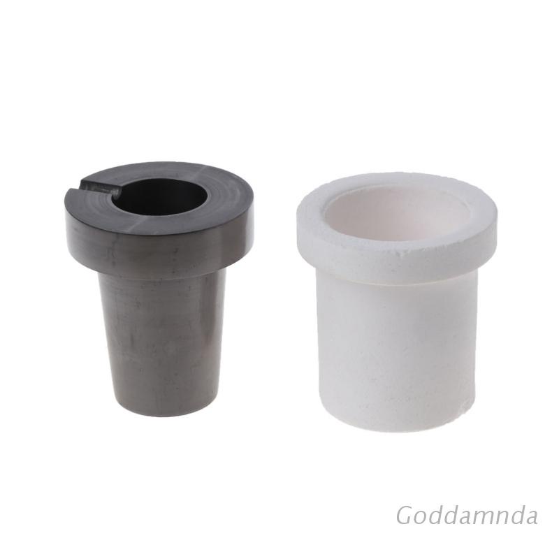 Set 2 Cốc Nung Chảy 300g Làm Nóng Chảy Màu Vàng Bạc/Vàng