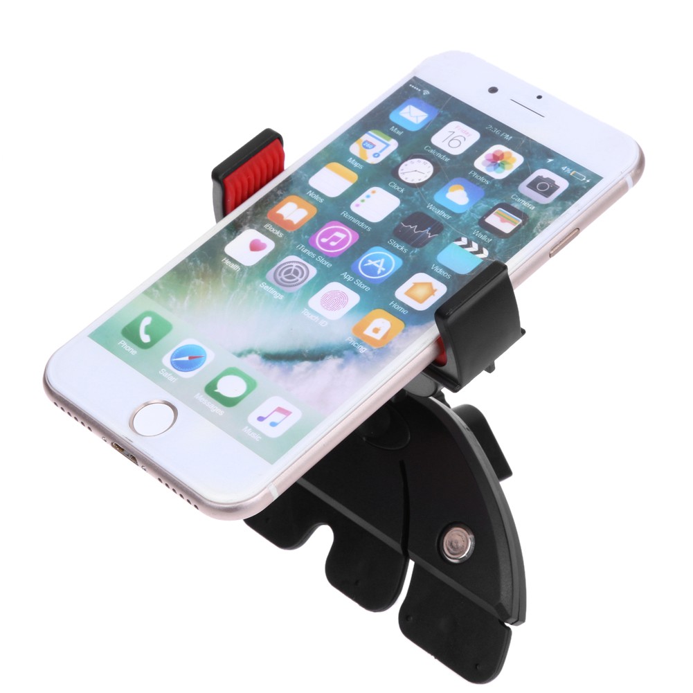 Giá đỡ điện thoại có khe cắm đĩa CD xoay 360 độ phổ quát trên ô tô cho iPhone