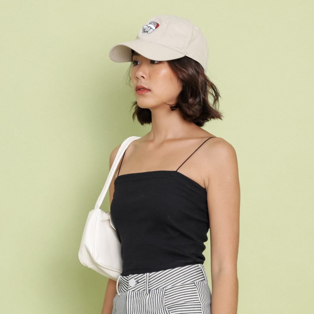 Áo 2 dây nữ croptop thời trang GAGO nellie crop black màu đen GA2792