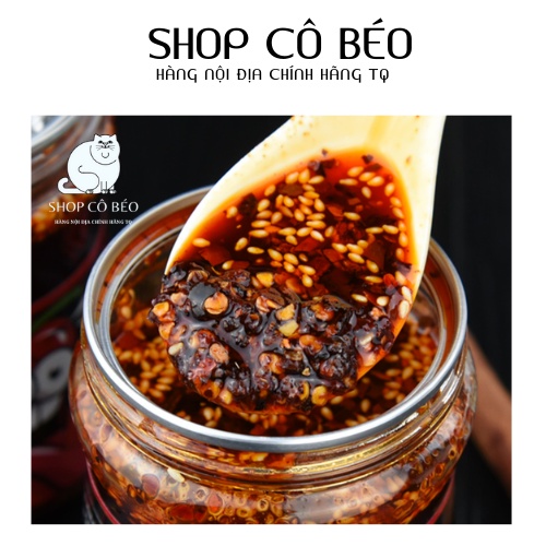 Ớt chưng dầu Trùng Khánh vị Cay vừa chai màu đỏ 230g
