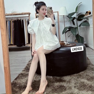 Áo cổ nhọn thô mềm cao cấp