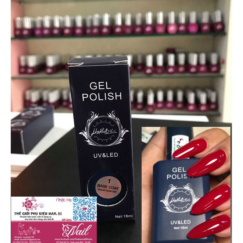 Base RuBy Giúp Màu Gel Bền Chặt - Hiệu RuBy Gel Polish 18ml (Lẻ 1 Chai)