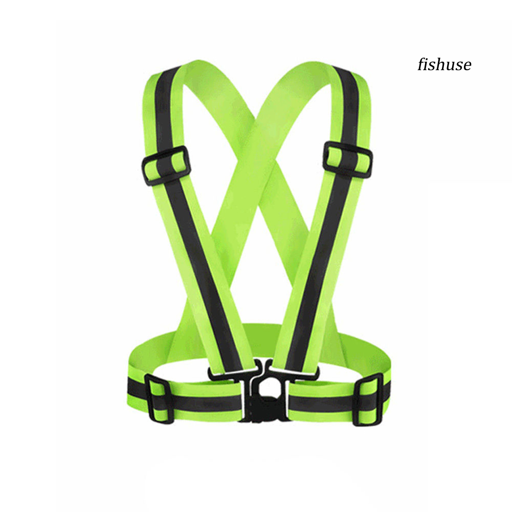 Áo Khoác Phản Quang An Toàn Có Dây Đeo Co Giãn Điều Chỉnh Được Độ Dài An Toàn