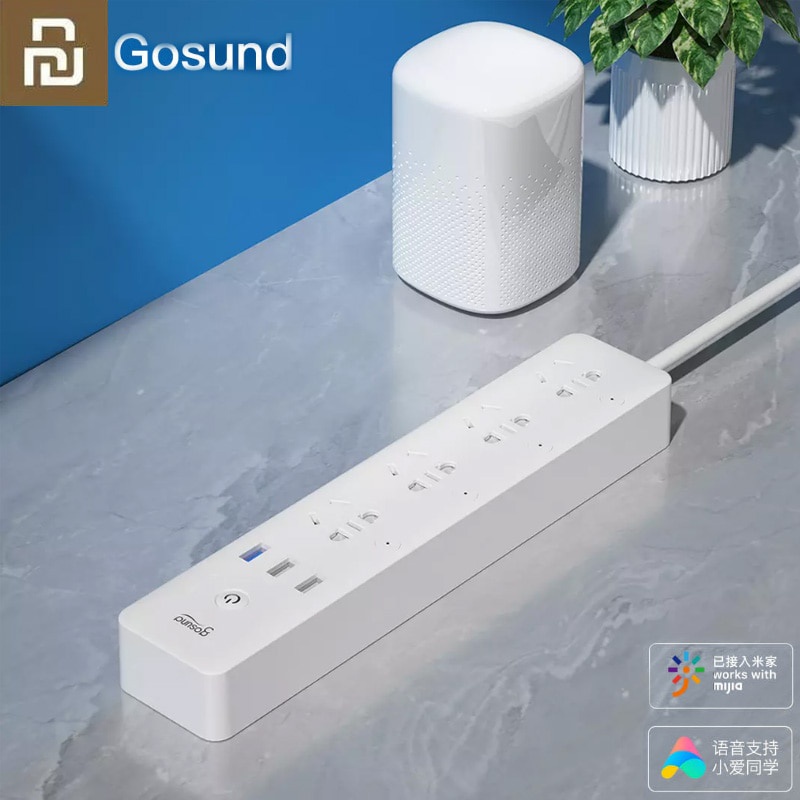 Ổ Cắm Điện Thông Minh Xiaomi Gosund CP5 Wifi 4 Ổ 3 USB