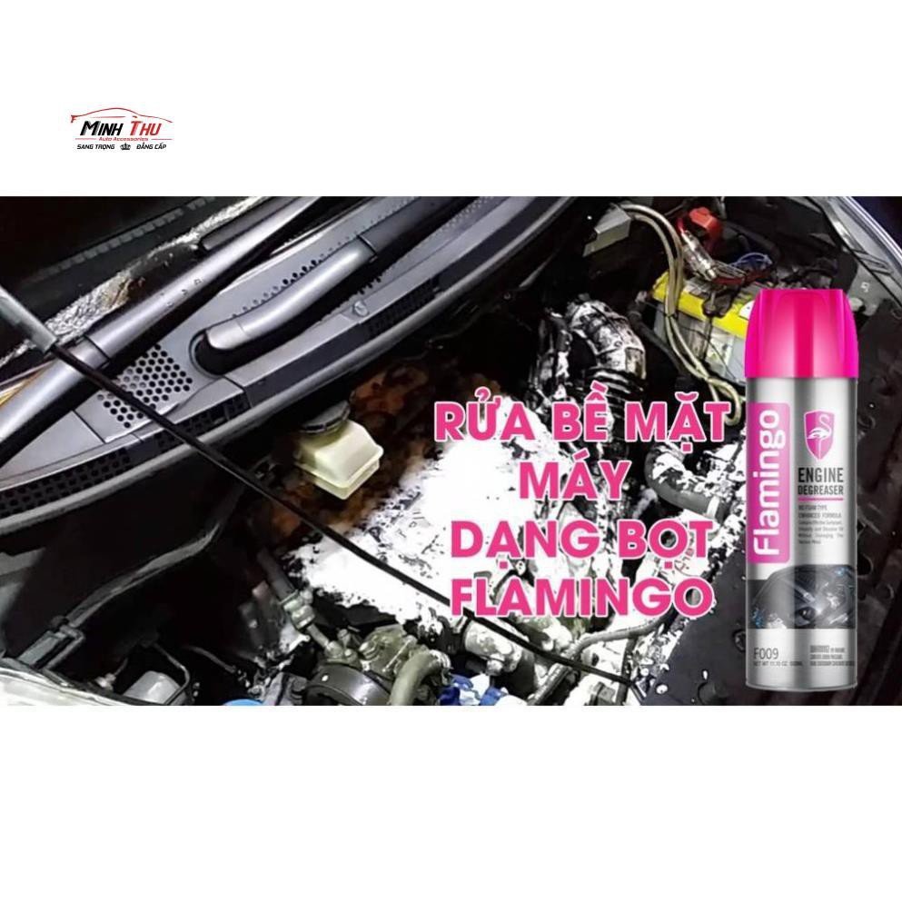 Bình Xịt Vệ Sinh Mặt Máy Khoang Máy Dạng Bọt Flamingo F008 650m