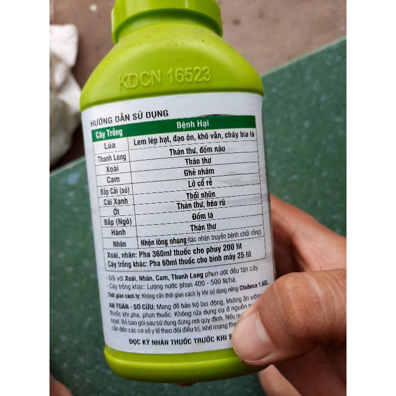 Thuốc trừ bệnh cây CHUBECA 1.8SL 360ML