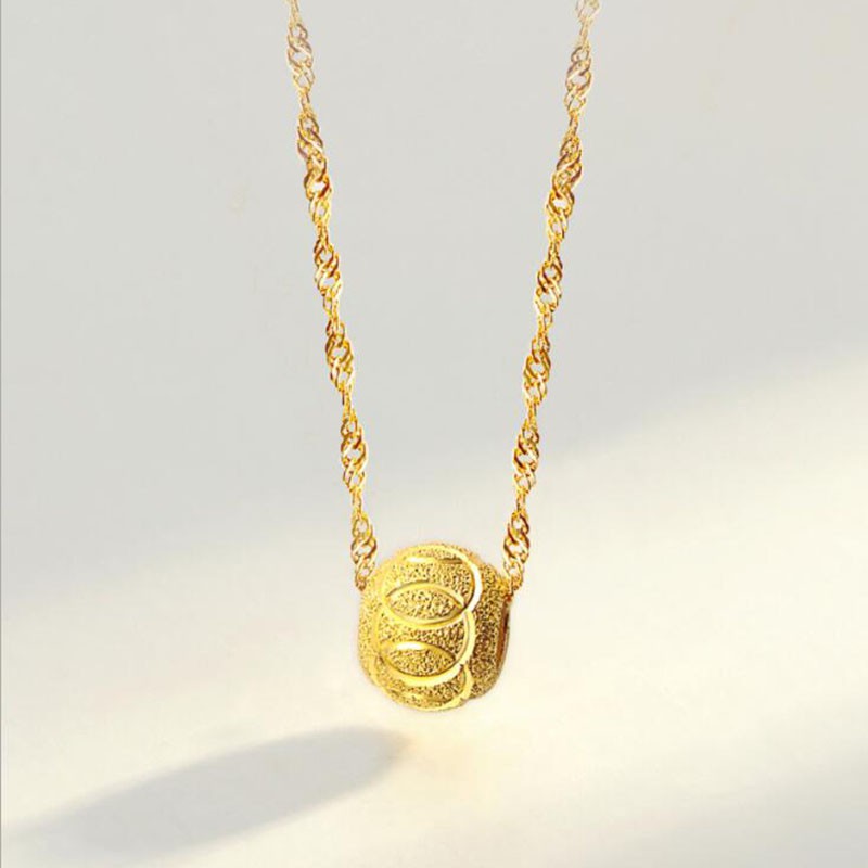 Dây Chuyền Mạ Vàng 14k Đính Hạt Kiểu Xinh Xắn Cho Nữ