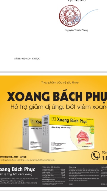 Xoang bách phục- thực phẩm bảo vệ sức khỏe | BigBuy360 - bigbuy360.vn