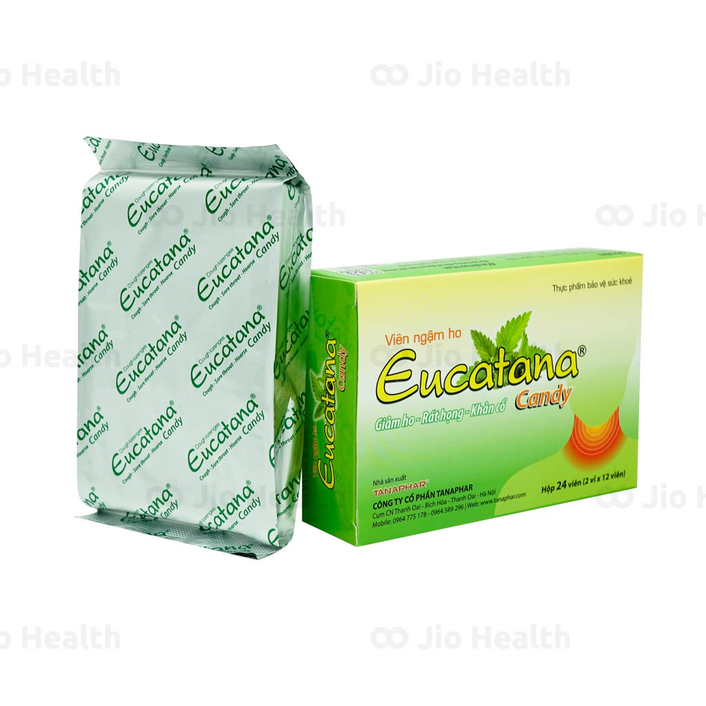 Viên ngậm ho, kẹo ngâm ho Eucatana,giảm đau rát họng, giảm ho, thành phần tự nhiên, an toàn hiệu quả - Loki store