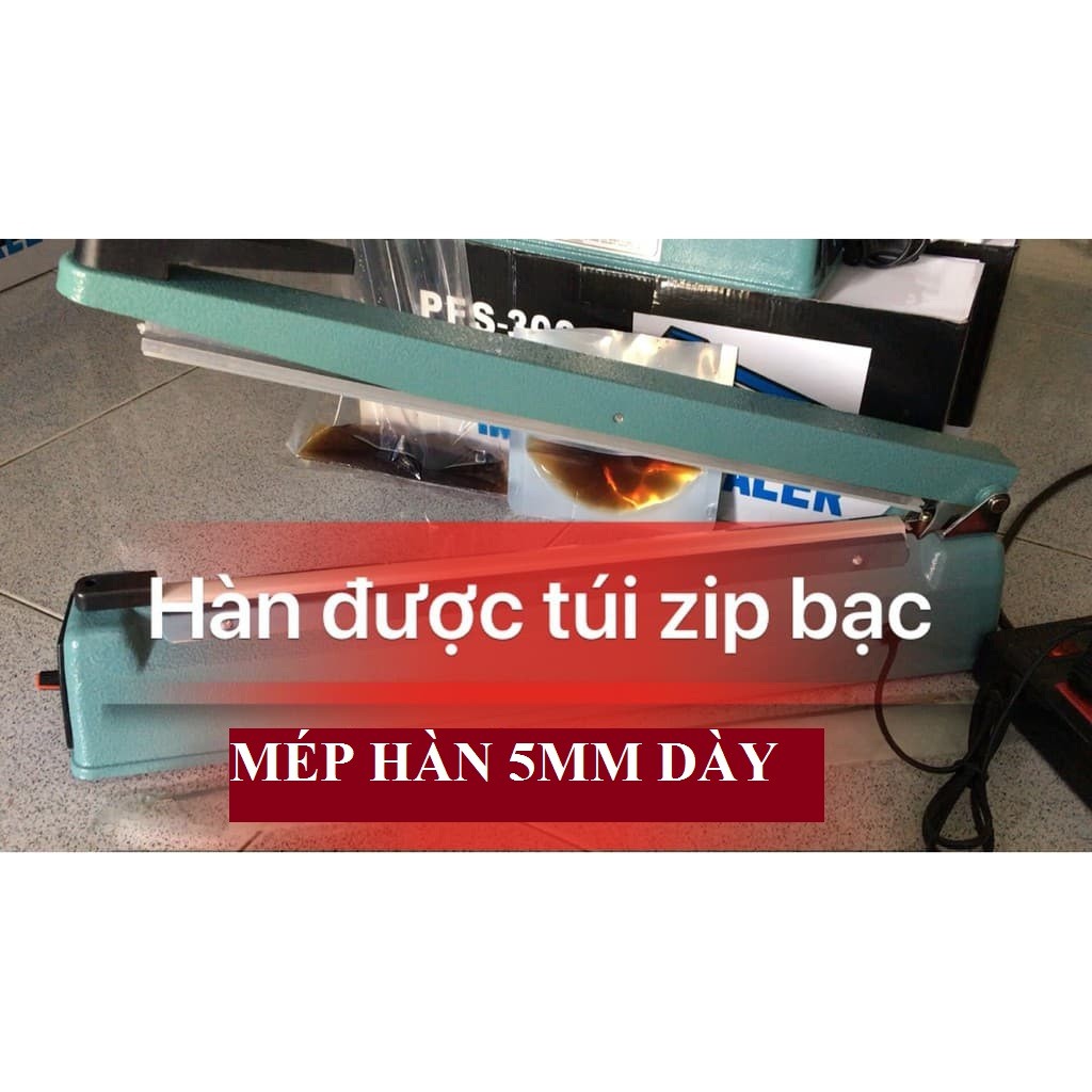 Máy Hàn Miệng Túi Dập Tay dài 30cm MÉP HÀN LỚN 5MM , Không Kén Bao Bì