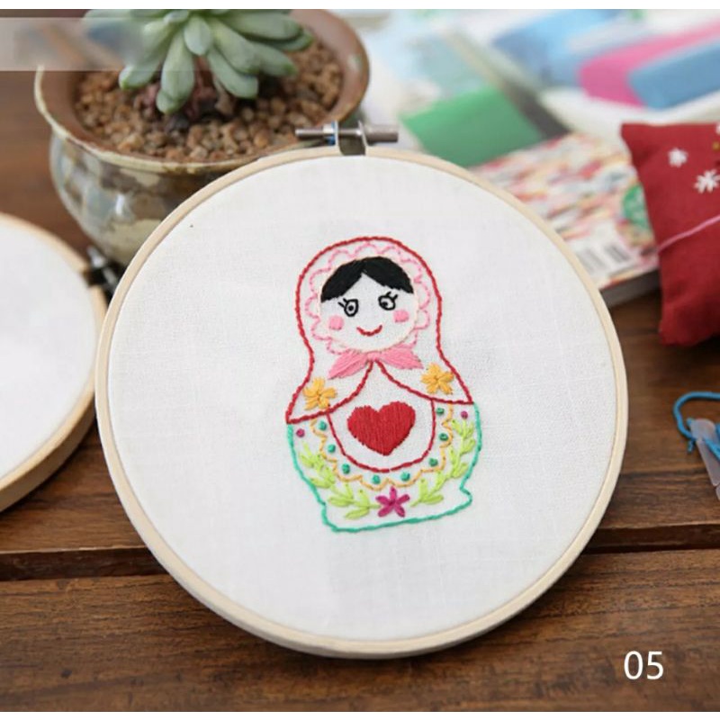 TẶNG KHUNG Set thêu DIY dành cho người mới bắt đầu