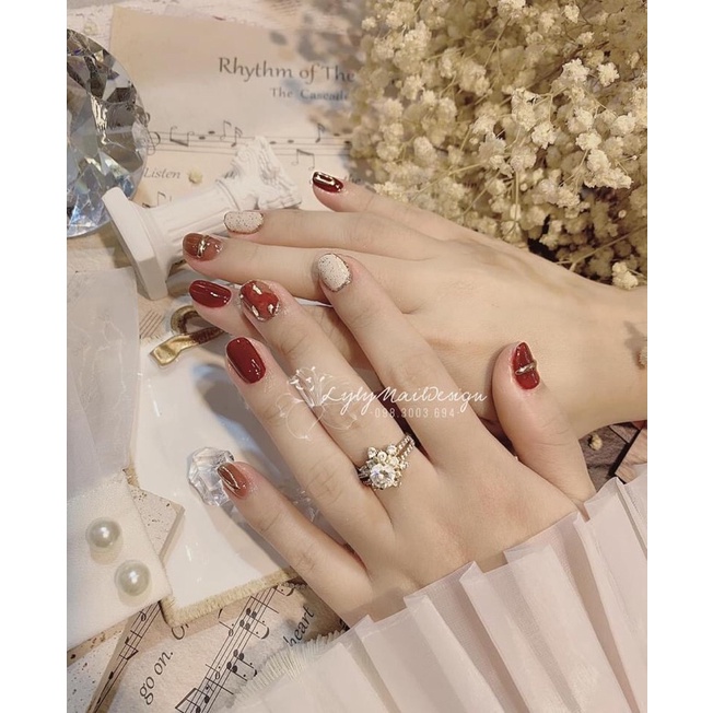 Tay áo chụp nail chất voan cứng sang chảnh , phụ kiện chụp ảnh nail trang sức