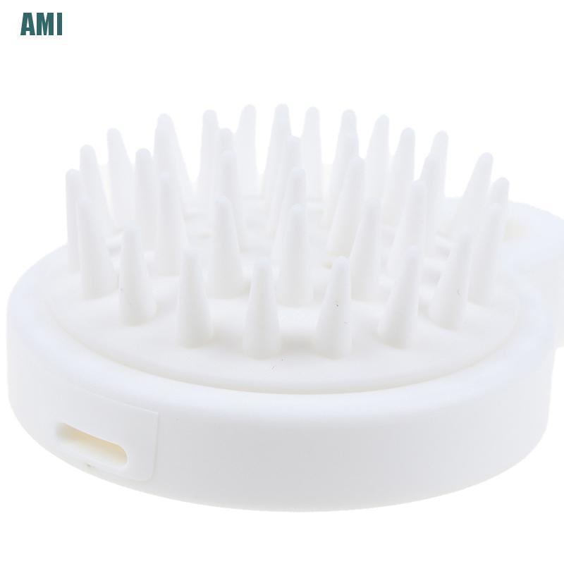 Lược tắm mát-xa da đầu bằng silicon thư giãn tiện lợi