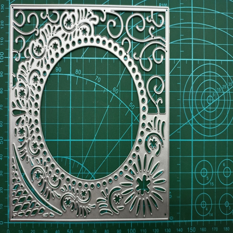 Khuôn Cắt Giấy Kim Loại Hình Vuông Macrame