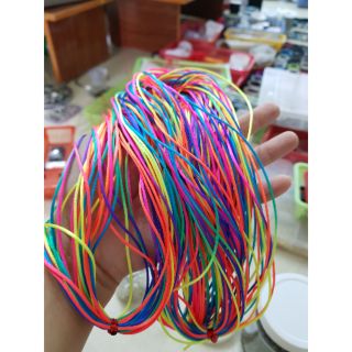 Dây cầu vồng 2mm dùng để đan vòng tay và đồ handmade
