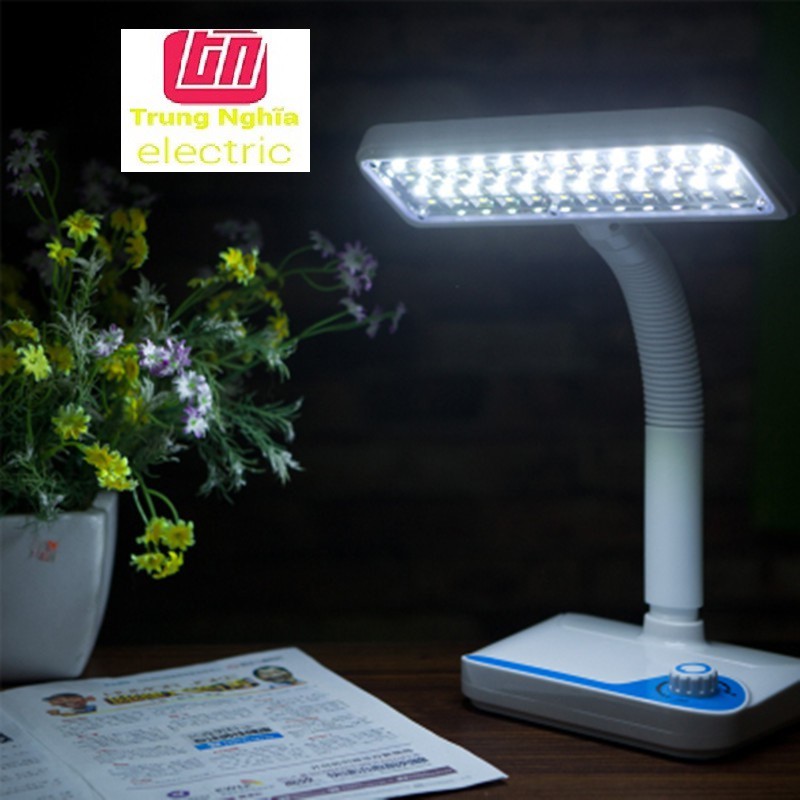 Đèn Led Để Bàn KY 6628 48 LED | 2 Chế Độ Sáng Trắng Và Vàng