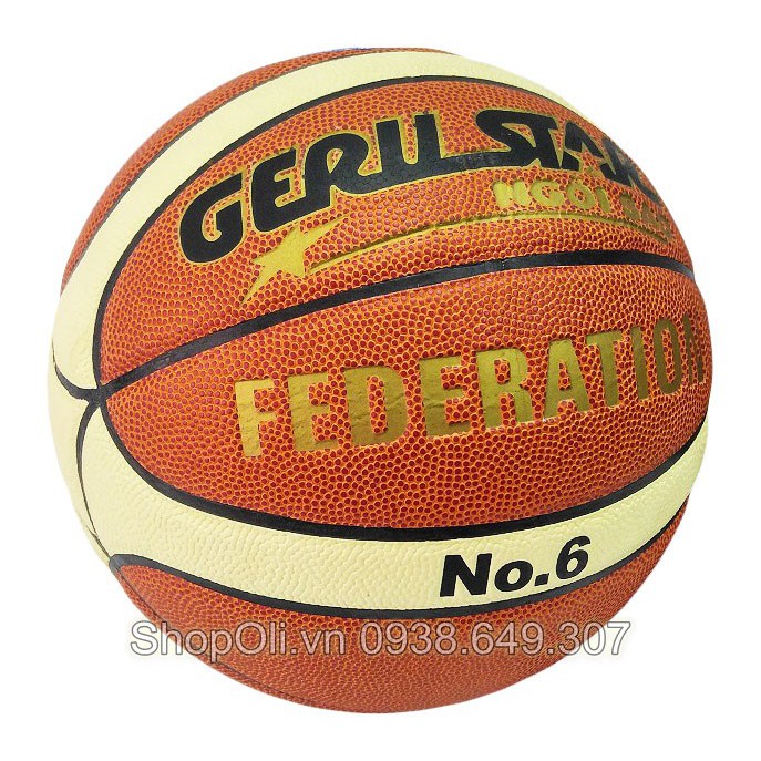 Trái bóng rổ da Geru Star FEDERATON số 6