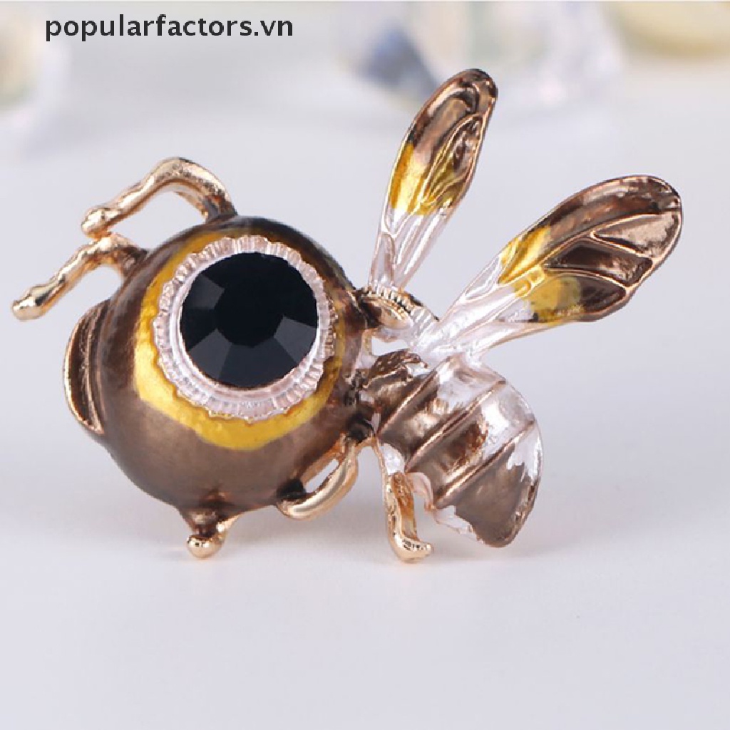 Ghim Cài Áo Hình Chú Ong Đính Đá Thời Trang Cho Nữ