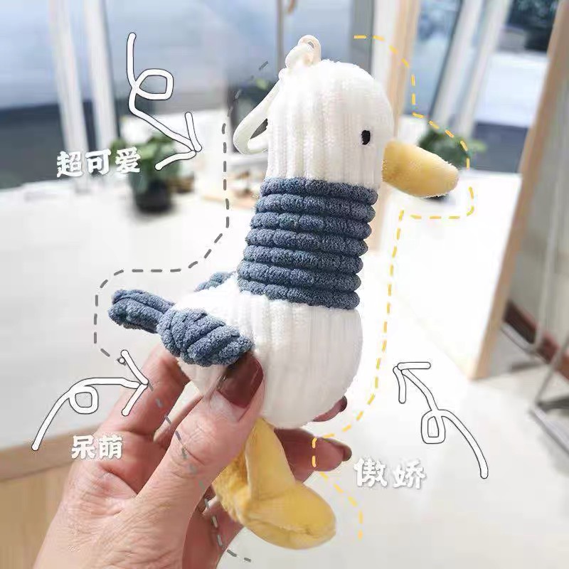 Móc Khóa Hình Gấu Bông Dễ Thương Đáng Yêu treo vào balo cặp sách