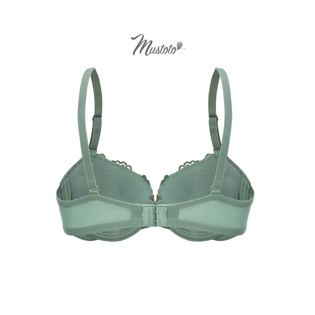 Bộ Đồ Lót Nữ Phối Ren Có Gọng Thoải Mái Gợi Cảm Xanh Cốm (Mustoto MA19 MQ23) | BigBuy360 - bigbuy360.vn
