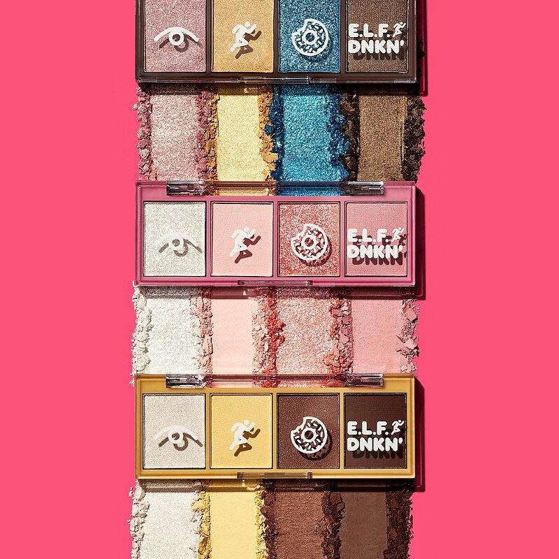 Bộ 3 bảng phấn mắt Dunkin Donut e.l.f elf the dunkin dozen eyeshadow set siêu xinh