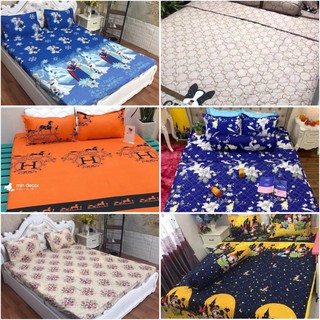 Ga trải giường poly cotton 1m6 nhiều mẫu lựa