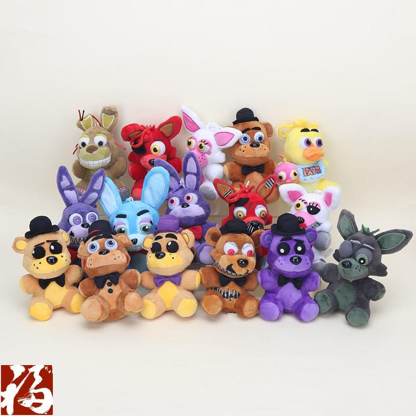 Móc Khóa Hình Gấu Nhồi Bông Trong Five Nights At Freddy 's 4 Fnaf Chica Bonnie Cỡ 15cm 84224207