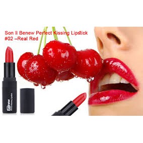 [Son benew] Son lì siêu mềm mượt Perfect Kissing Lipstick Cao cấp Hàn Quốc #01 Pop Pink (Hồng sen đậm) - Hàng chính hãng