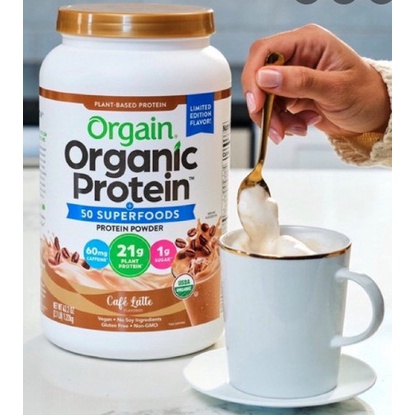 Sữa bột Protein hữu cơ Orgain Organic Protein  Siêu dinh dưỡng. Hộp siêu to 1.22kg