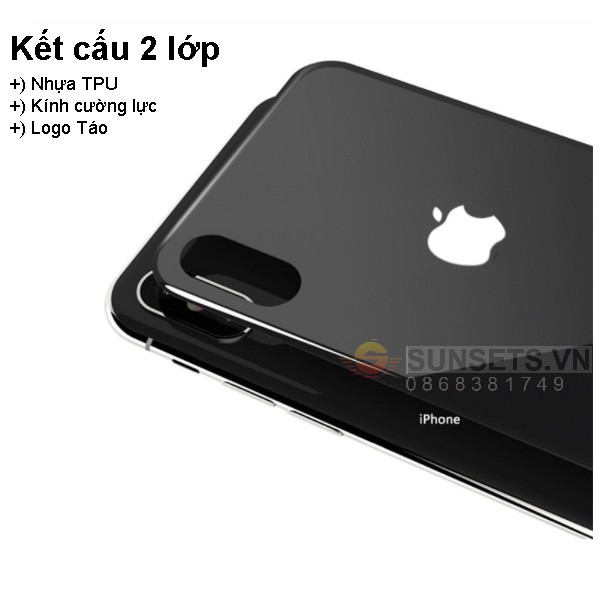 Kính cường lực mặt sau iPhone 7 Plus/ iP 8 Plus