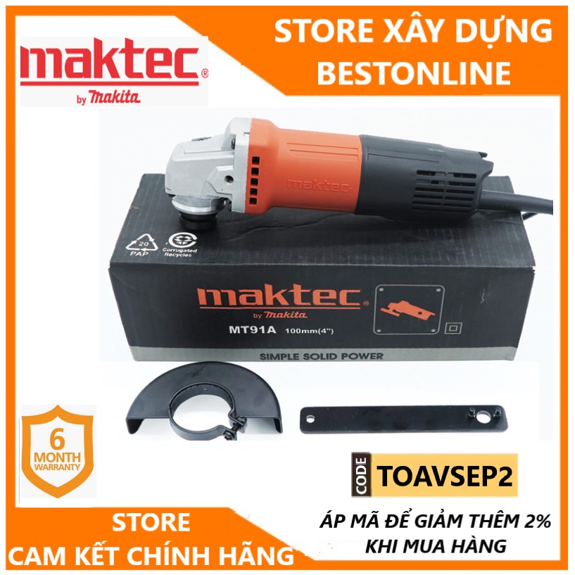 Máy mài góc chính hãng Maktec MT91A (100mm)