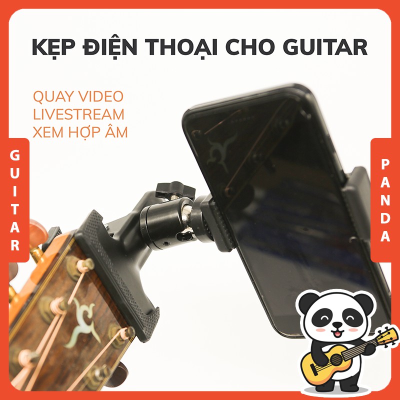 Kẹp điện thoại cho Guitar, Kẹp điện thoại live stream, Kẹp điện thoại quay video