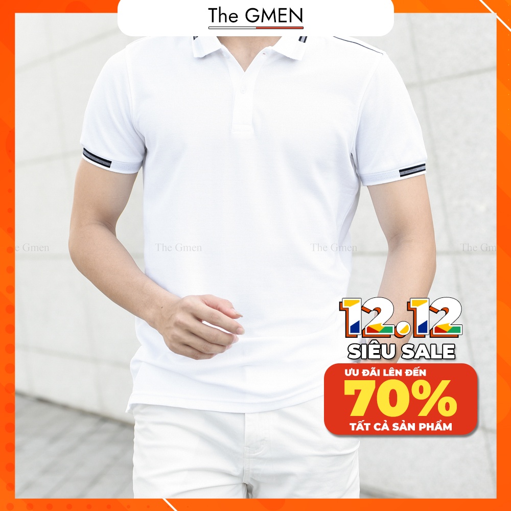 [Mã SR101512 giảm 25% đơn 50K] Áo Pattern Polo nam The GMEN thiết kế cổ bẻ có viền, vải cá sấu Cotton bền, chuẩn form | BigBuy360 - bigbuy360.vn