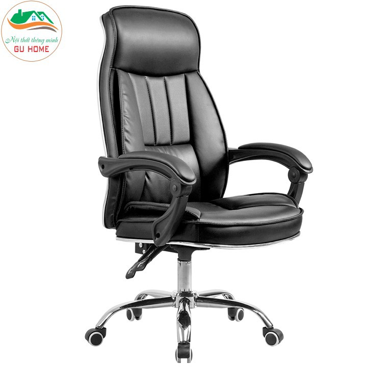 Ghế da văn phòng cao cấp êm ái thoáng mát không gác chân M028