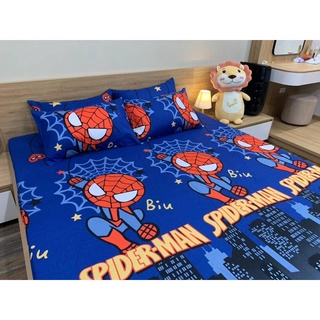 Sét Ga Gối Cotton Poly 3D Siêu Nhân Nhện