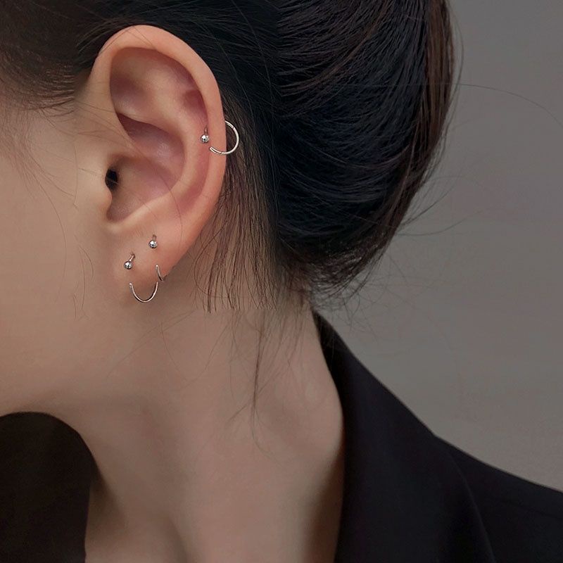 Bông tai tròn basic nam nữ🌼 YN JEWELRY