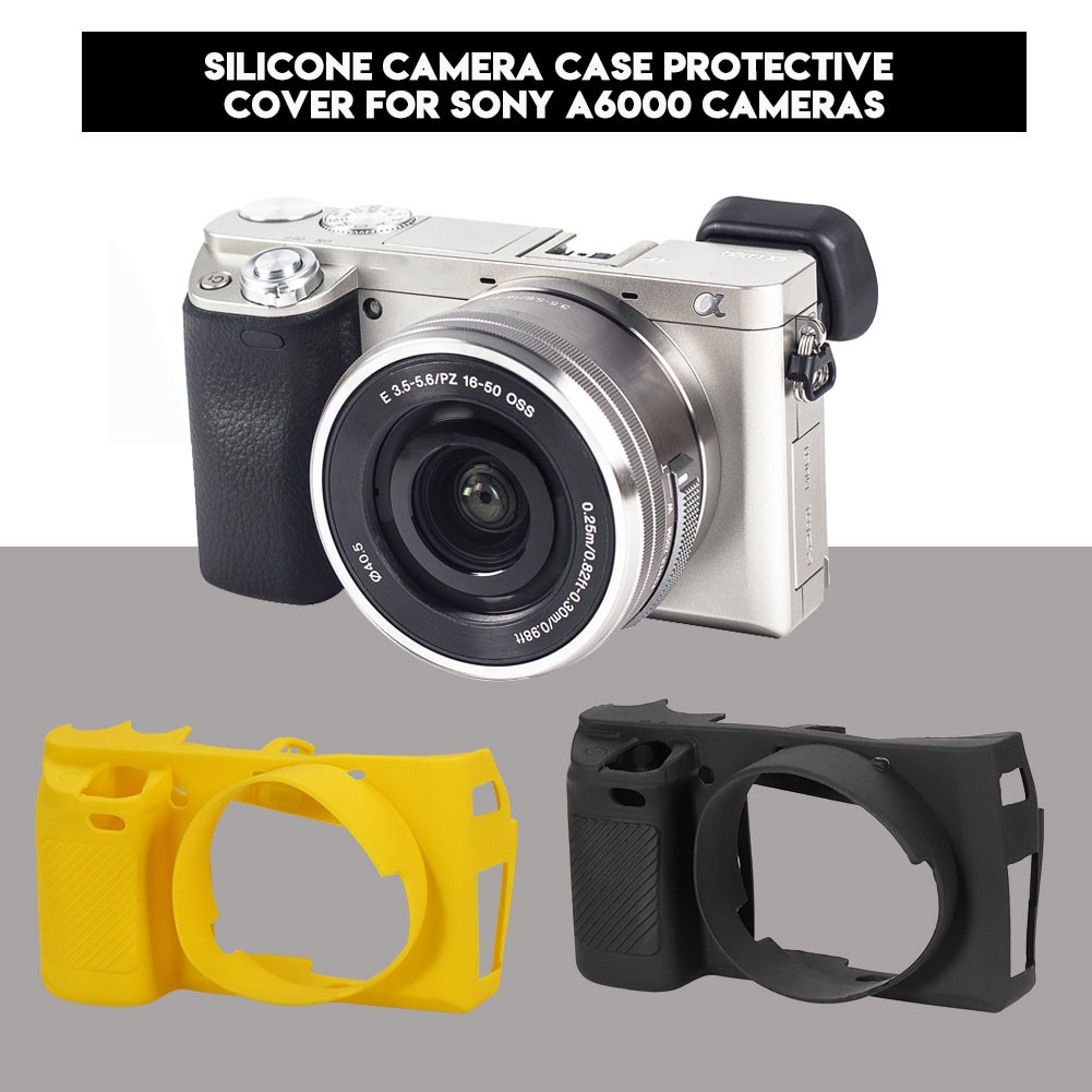 [Ready Stock]Vỏ nhựa silicone bảo vệ máy ảnh cho Sony a6000