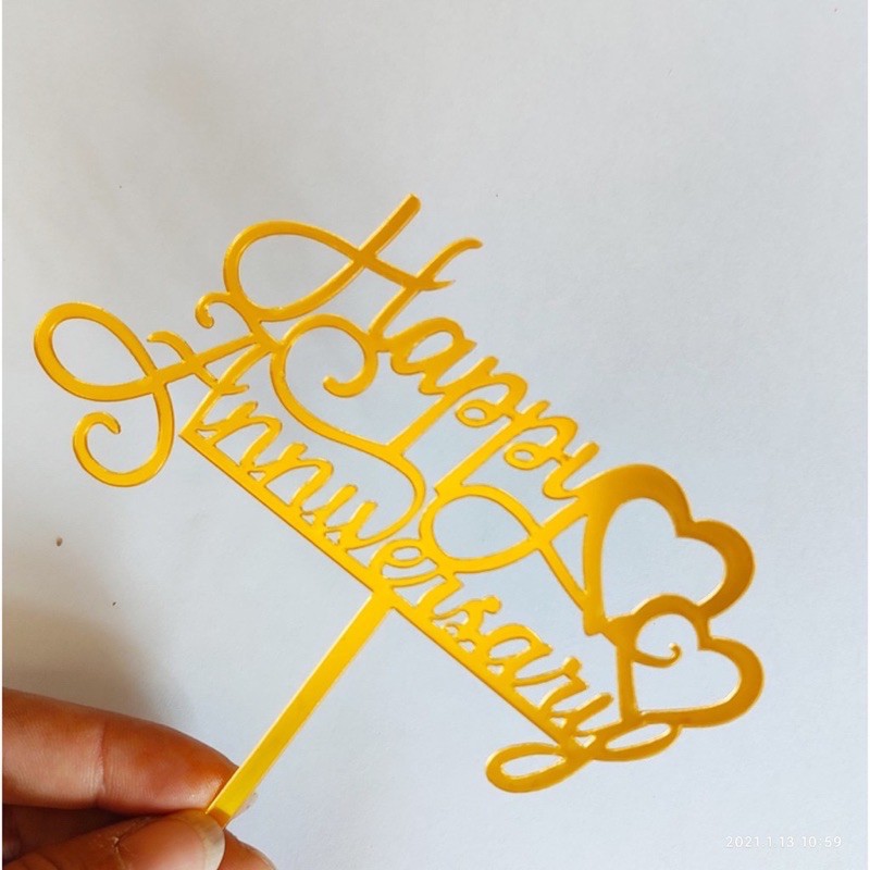 10 Thẻ cắm meka Love trang trí bánh kem, hình cắm meka trang trí