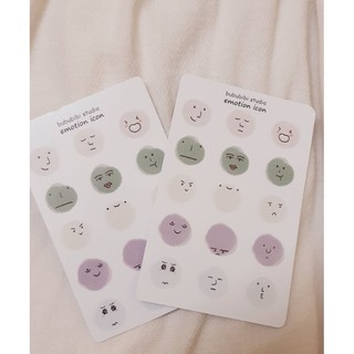 Tờ Bullet Journal/ planner sticker: emotion icon
