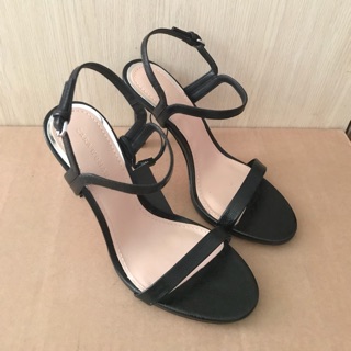 [☘️ZA.RA®☘️]- SANDAL CAO GÓT NỮ QUAI MẢNH - Đen
