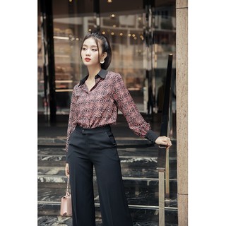 Áo Sơ Mi Lụa Hoa Farah