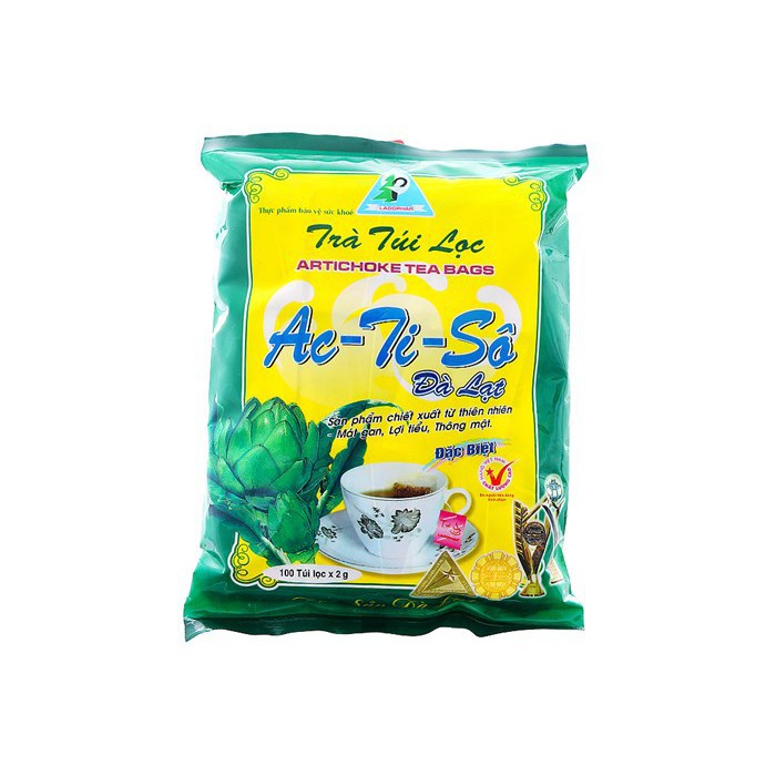 TRÀ TÚI LỌC ATISO ĐÀ LẠT LADOPHAR 100 TÚI/ TRÀ ACTISÔ/ LADOACTISO/ LADOTEA
