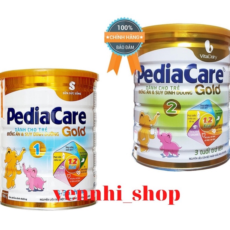 [Chính Hãng] Sữa bột PediaCare Gold 2-1 lon 900g date 2023