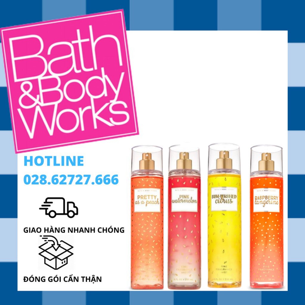 [Đủ Mùi] Xịt Thơm Toàn Thân Bath And Body Works Body Mist (236ml)