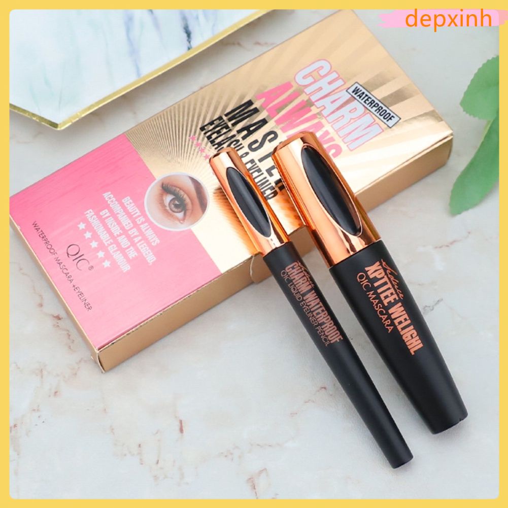 Bộ 2 mascara QIC chống thấm nước không nhòe chuốt dày và cong mi | BigBuy360 - bigbuy360.vn