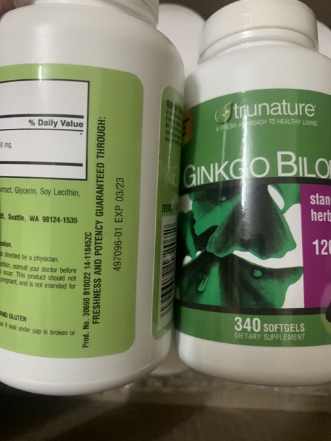 Date 2023 , Bổ não Ginkgo Biloba 340 viên ( Mỹ)