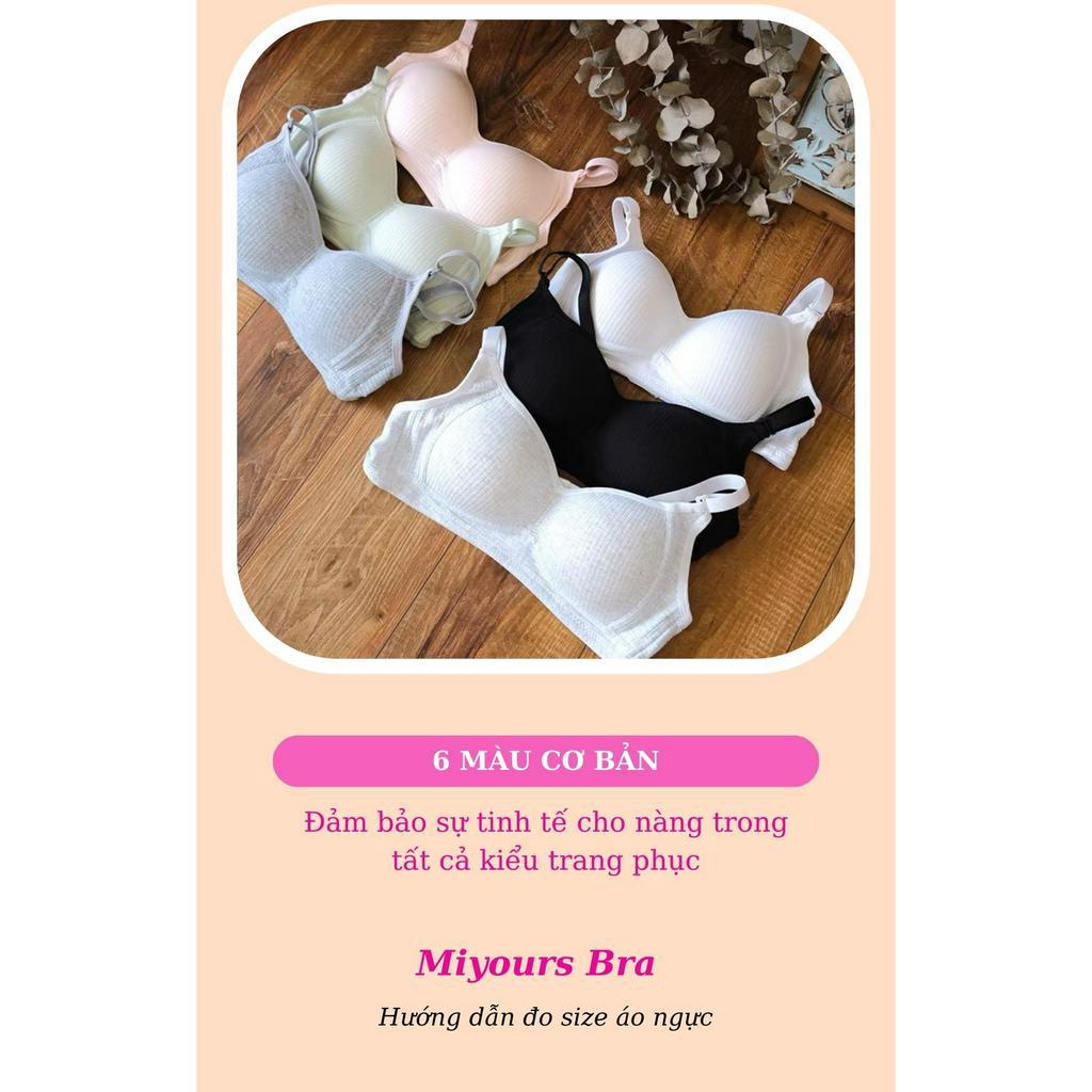 Áo lót nữ MIYOURS FASHION &amp; MORE AL365 cotton nâng ngực không đệm, mút mỏng nhẹ nhàng thoải mái